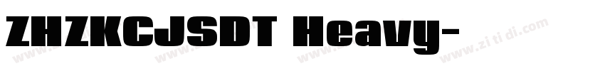 ZHZKCJSDT Heavy字体转换